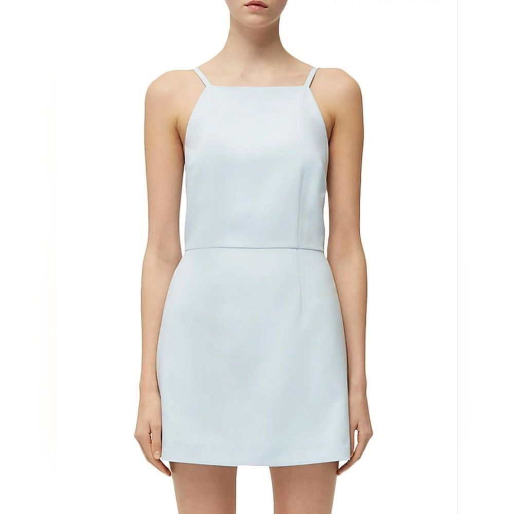 French Connection Women's Sleeveless Dream Blue Party Whisper Mini Dress 12 NWT